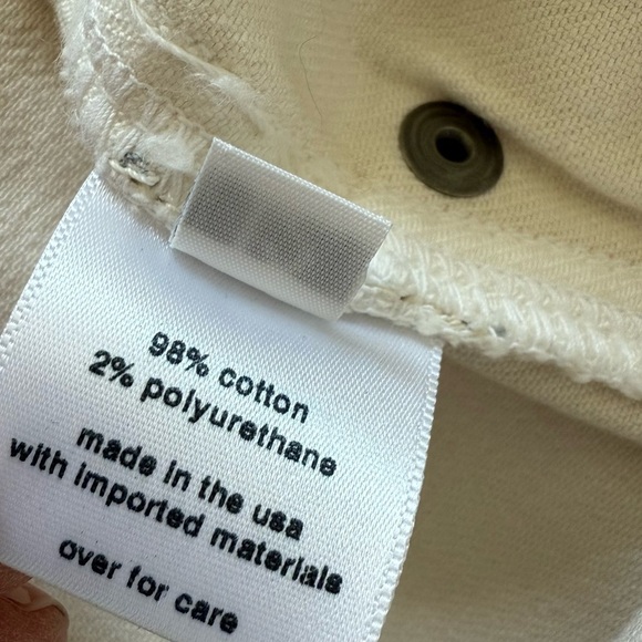 RACHEL COMEY Wilkes Pant Dirty White Distressed Designer Casual Women’s 12 - Picture 15 of 16